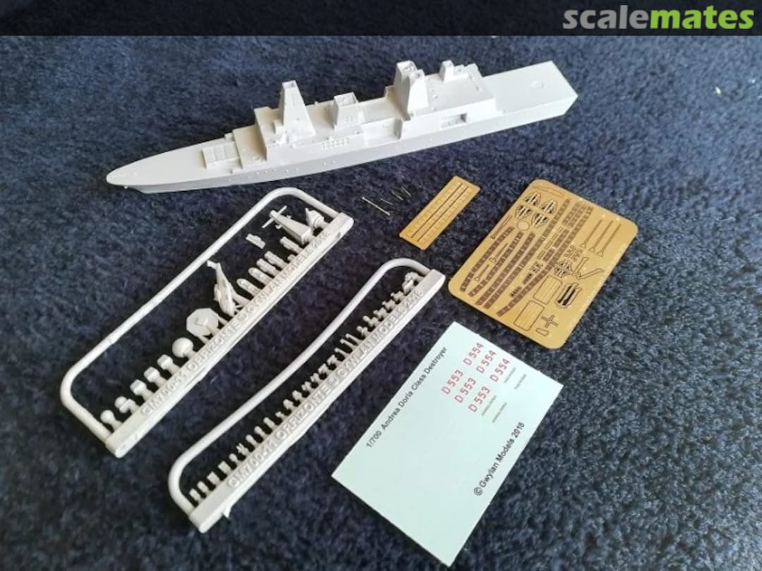 Contents Andrea Doria Orizzonte Class Destroyer GM700-11 Gwylan Models