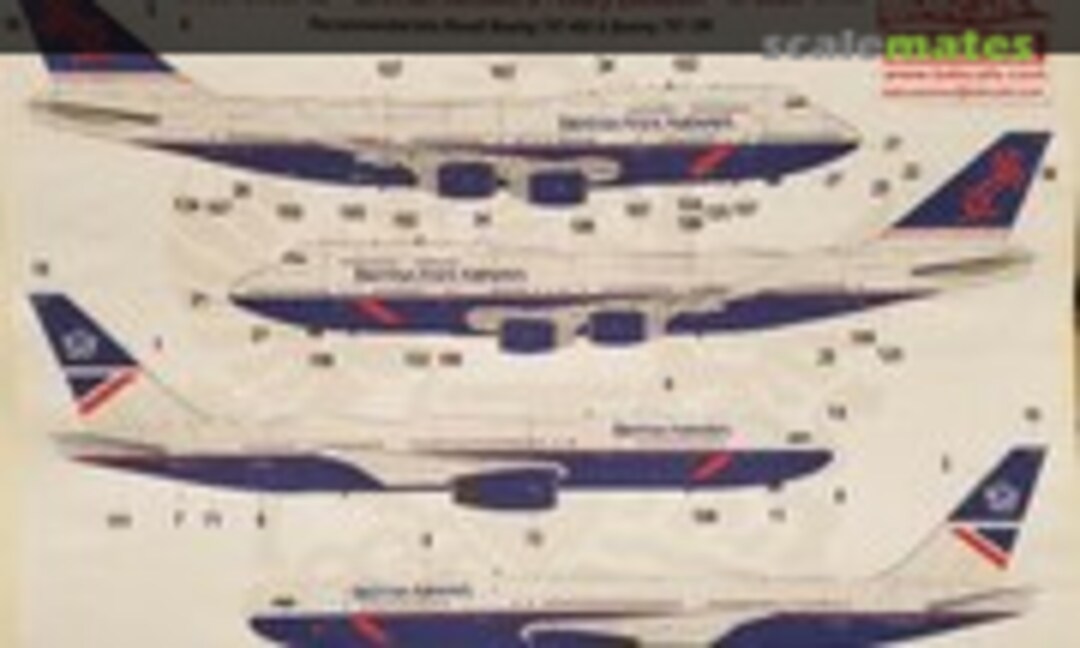 1:144 British Airways "livery LANDOR" (Brasil Decals BD144-869) BD144-869