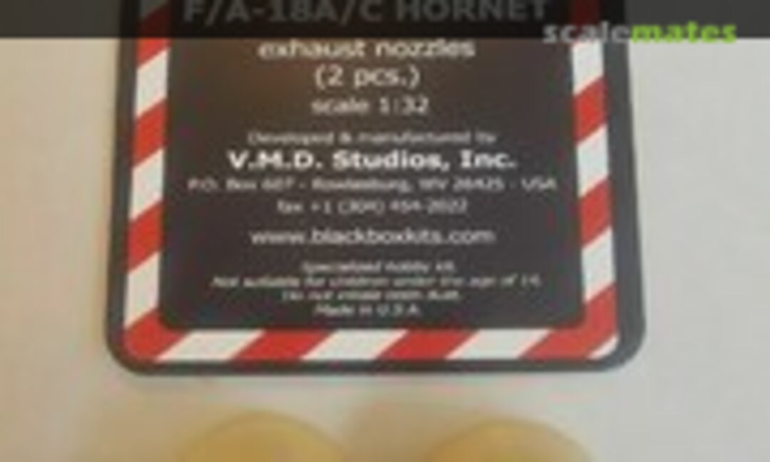 1:32 F/A-18A/C HORNET Exhaust Nozzles (2 pcs.) (Black Box CS 32018) CS 32018