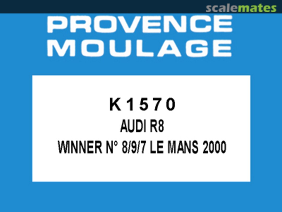 Boxart Audi R8 #404 "Infineon" K1570 Provence Moulage Boxart Audi R8 #404 "Infineon" K1570 Provence Moulage