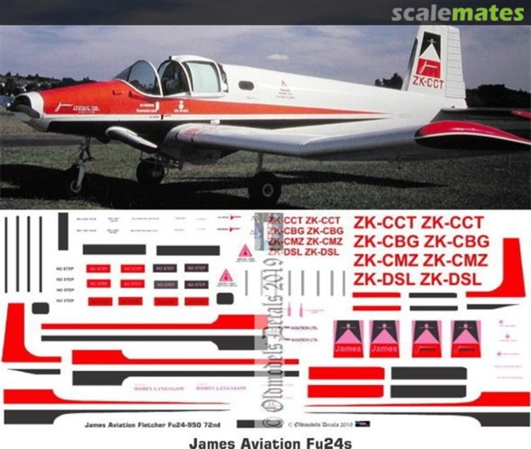 Boxart Fletcher Fu24 - James Aviation OMD0578 Oldmodels Decals Boxart Fletcher Fu24 - James Aviation OMD0578 Oldmodels Decals