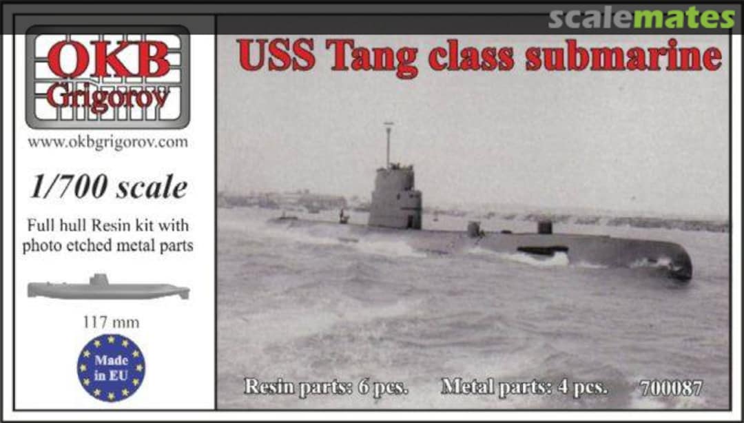 Boxart USS Tang class submarine 700087 OKB Grigorov Boxart USS Tang class submarine 700087 OKB Grigorov