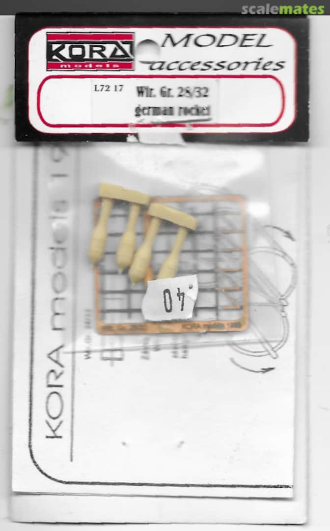 Boxart Wfr.Gr. 28/32 German Rocket Launcher L7217 Kora Models Boxart Wfr.Gr. 28/32 German Rocket Launcher L7217 Kora Models