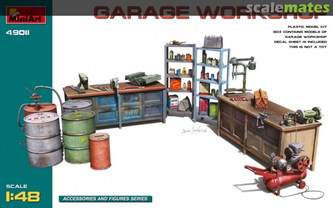 Boxart Garage Workshop 49011 MiniArt Boxart Garage Workshop 49011 MiniArt