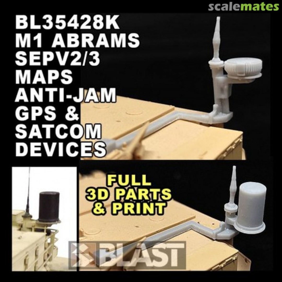 Boxart M1 Abrams SEPV2/3 MAPS ANTI-JAM GPS AND SATCOM Devices BL35428K Blast Models Boxart M1 Abrams SEPV2/3 MAPS ANTI-JAM GPS AND SATCOM Devices BL35428K Blast Models