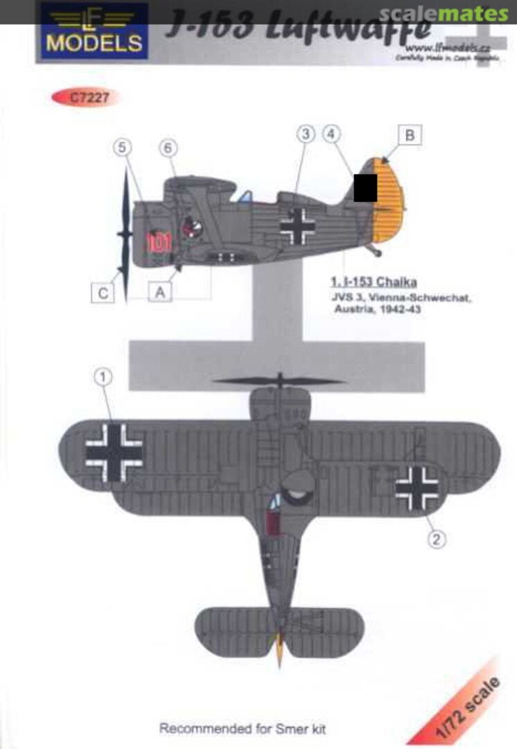 Boxart I-153 Luftwaffe C7227 LF Models