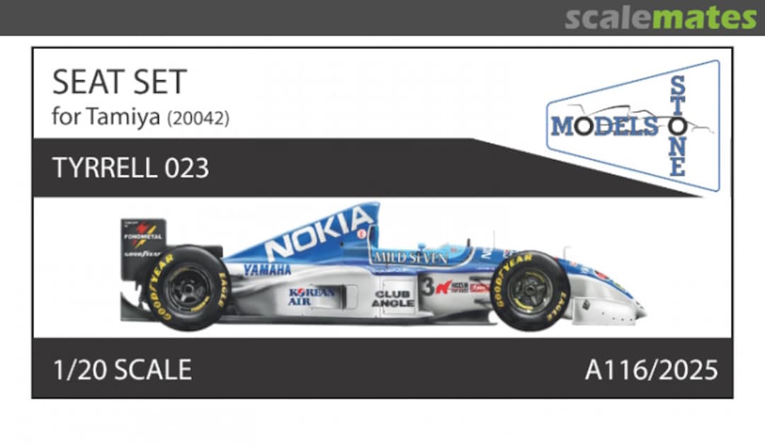 Boxart Tyrrell 023 Seat Set A116/2025 Stone Models Boxart Tyrrell 023 Seat Set A116/2025 Stone Models