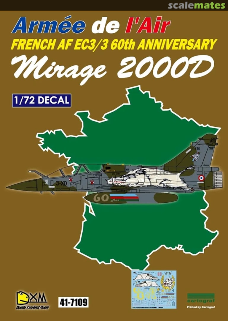 Boxart Armée de l'Air Mirage 2000D 41-7109 Double Xcellent Model Boxart Armée de l'Air Mirage 2000D 41-7109 Double Xcellent Model