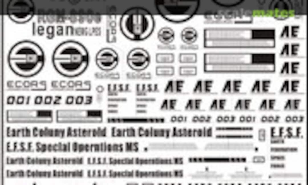 No Metal Stickers for MG HG RGM GM Gundam (Easy Decal 3783) 3783