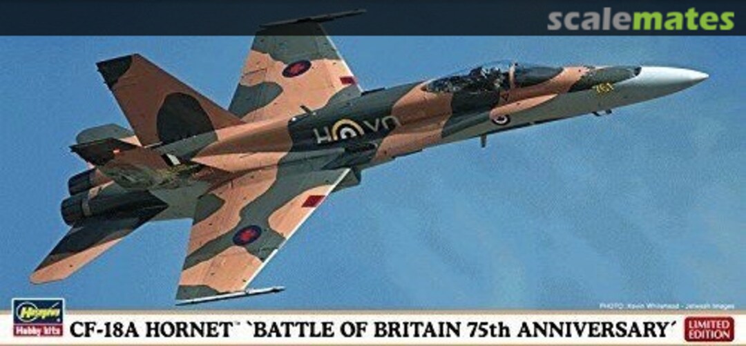 Boxart CF-18A Hornet `Battle of Britain 75th Anniversary´ 02181 Hasegawa Boxart CF-18A Hornet `Battle of Britain 75th Anniversary´ 02181 Hasegawa