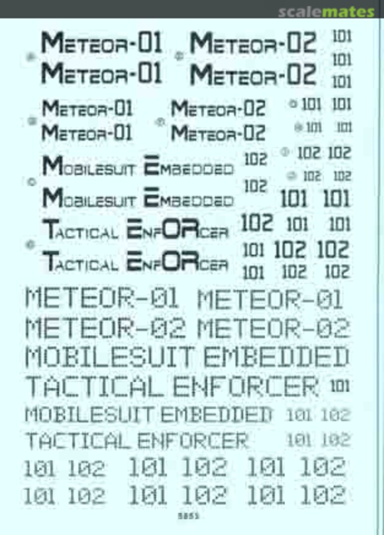 Boxart HG Meteor Unit 5853 Easy Decal Boxart HG Meteor Unit 5853 Easy Decal