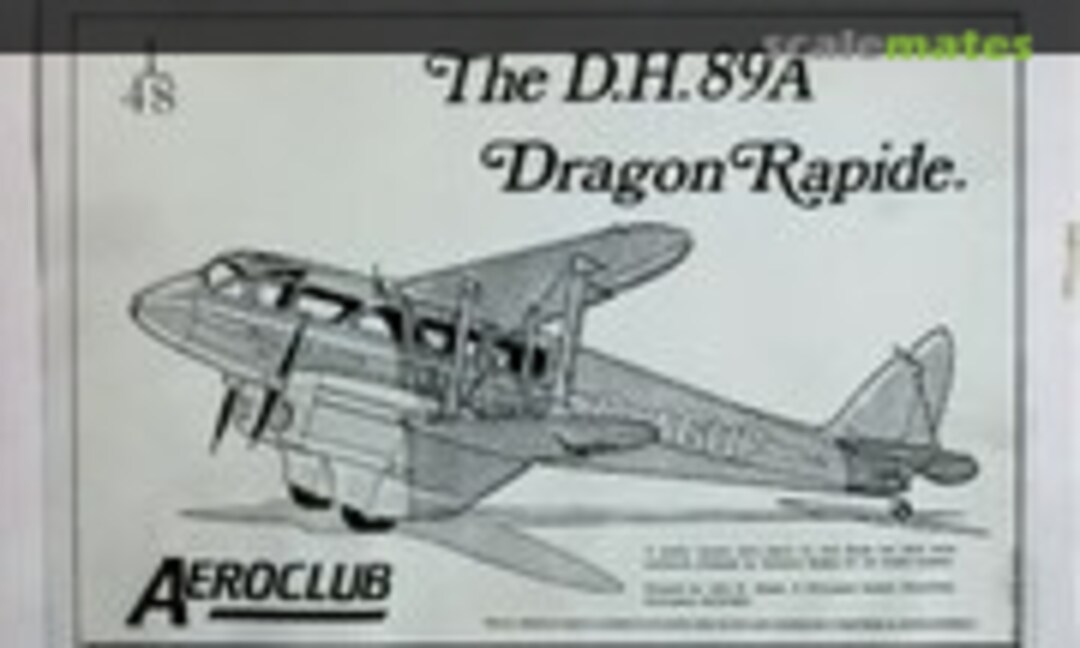 1:48 De Havilland DH 89a Dragon Rapide (Aeroclub K409) K409