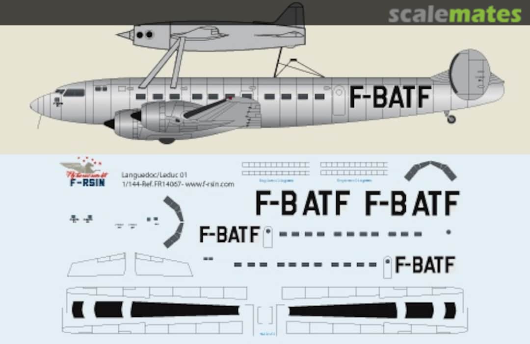 Boxart SNCASE SE.161/P7 Languedoc + Leduc 01 FR14067 F-RSIN