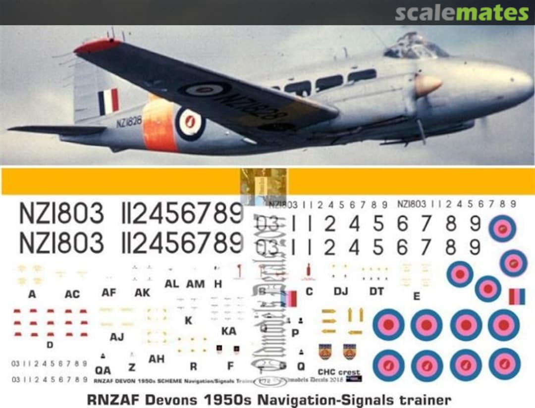Boxart RNZAF Devon - Navigation-Signals Trainer - 1950s OMD0657 Oldmodels Decals Boxart RNZAF Devon - Navigation-Signals Trainer - 1950s OMD0657 Oldmodels Decals