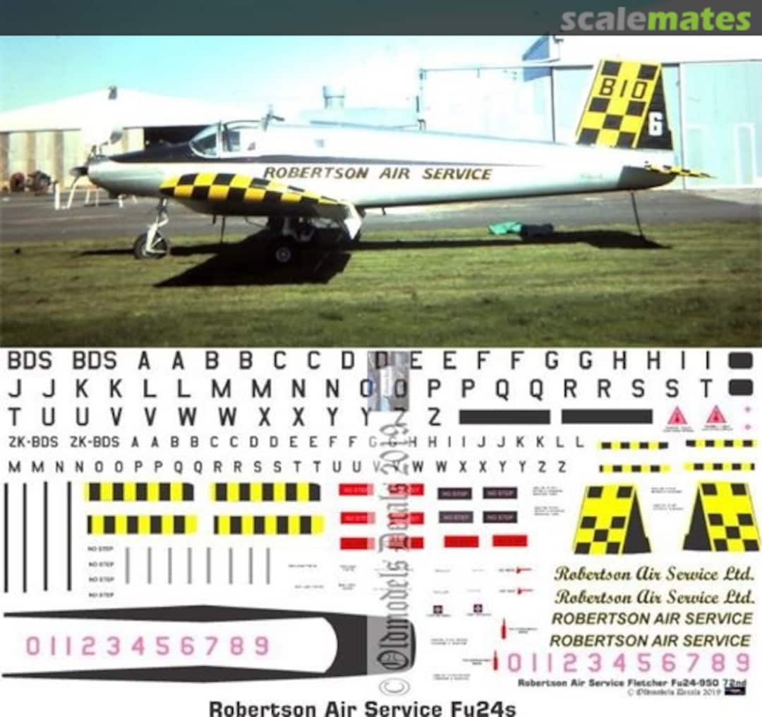Boxart Fletcher Fu24 - Robertson Air Service OMD1283 Oldmodels Decals Boxart Fletcher Fu24 - Robertson Air Service OMD1283 Oldmodels Decals