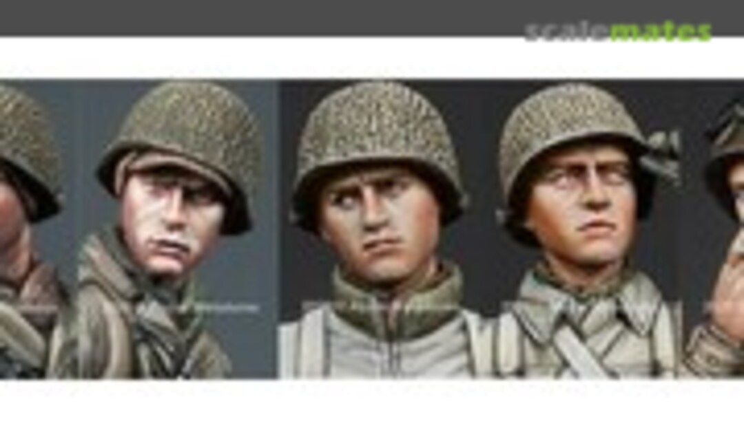 1:35 US Infantry Head Set #3 (Alpine Miniatures H026) H026
