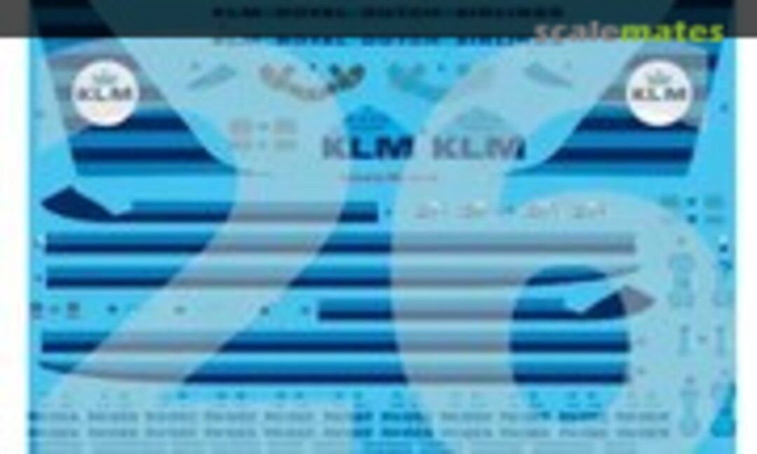1:144 Douglas DC-8-63 KLM Delivery Scheme (26 Decals STS44379)