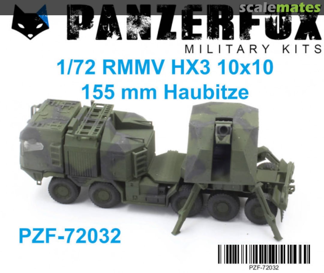 Boxart RMMV HX3 10x10 155 mm howitzer 72032 Panzerfux Military Kits Boxart RMMV HX3 10x10 155 mm howitzer 72032 Panzerfux Military Kits