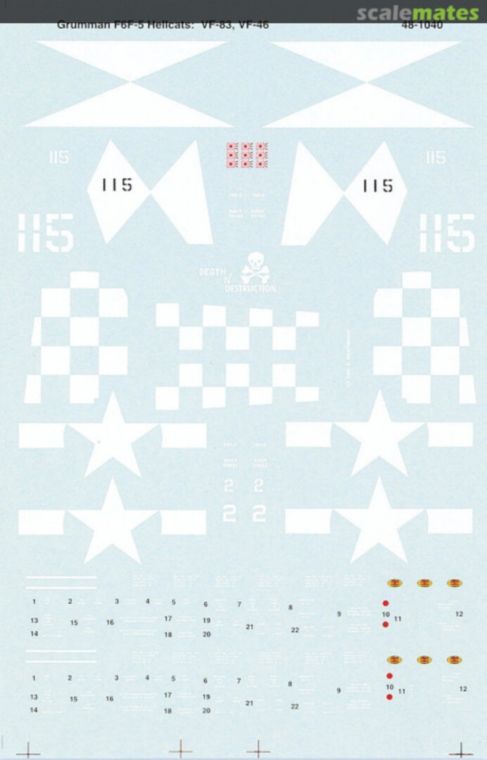 Boxart Grumman F6F-5 Hellcats 48-1040 Microscale Boxart Grumman F6F-5 Hellcats 48-1040 Microscale