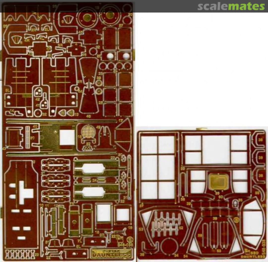 Boxart SBD 3/5 Dauntless S48-038 Part Boxart SBD 3/5 Dauntless S48-038 Part