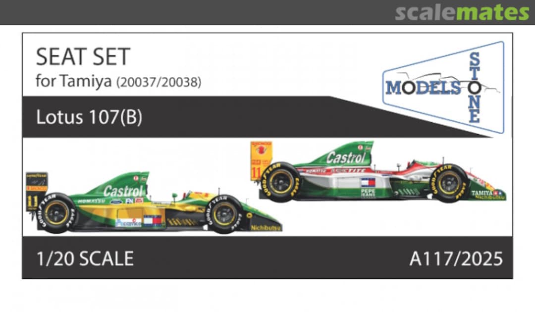 Boxart Lotus 107 (B) Seat Set A117/2025 Stone Models