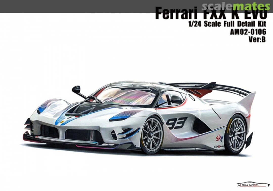 Boxart Ferrari FXX-K Evo Ver:B AM02-0106 Alpha Model Boxart Ferrari FXX-K Evo Ver:B AM02-0106 Alpha Model