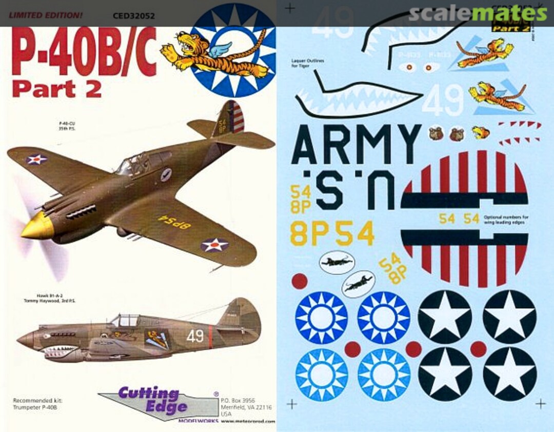 Boxart P-40B/C CED32052 Cutting Edge Modelworks Boxart P-40B/C CED32052 Cutting Edge Modelworks