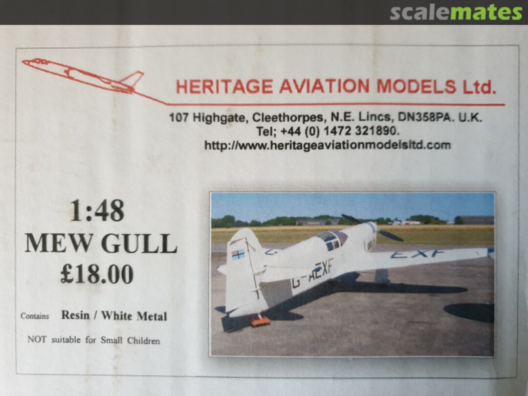 Boxart Percival Mew Gull Heritage Aviation Models Boxart Percival Mew Gull Heritage Aviation Models