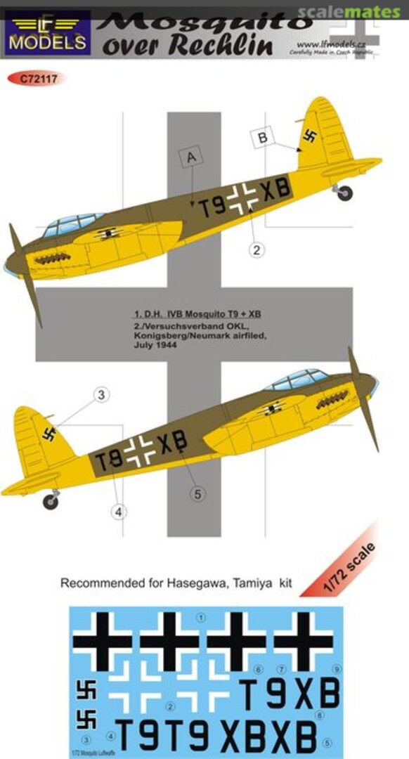 Boxart Mosquito over Rechlin C72117 LF Models Boxart Mosquito over Rechlin C72117 LF Models