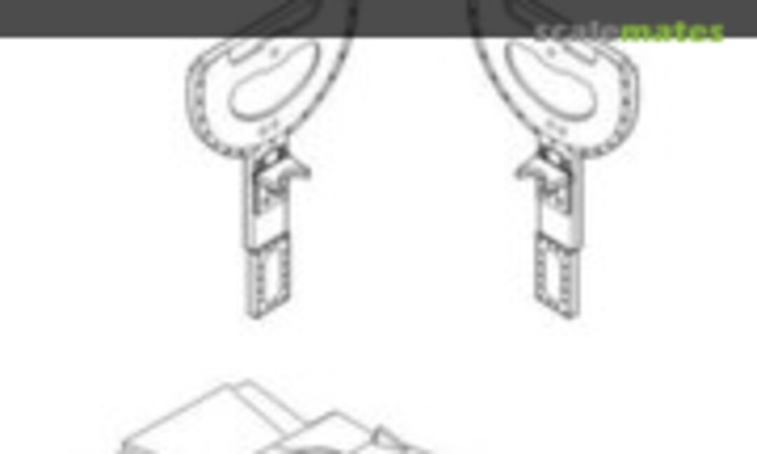 1:48 P-39D-Q Airacobra Front Wheel Bay & Main Wheel Bay Covers (CMK 4278) 4278