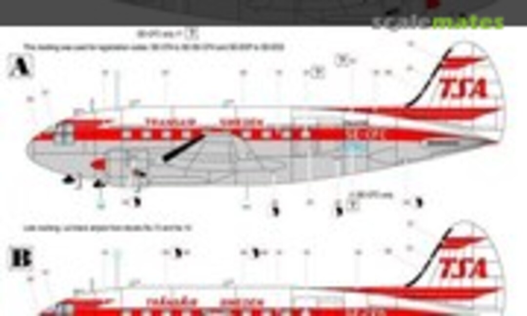 1:72 C-46 Commando Decal TransAir (Maestro Models MMD7207) MMD7207