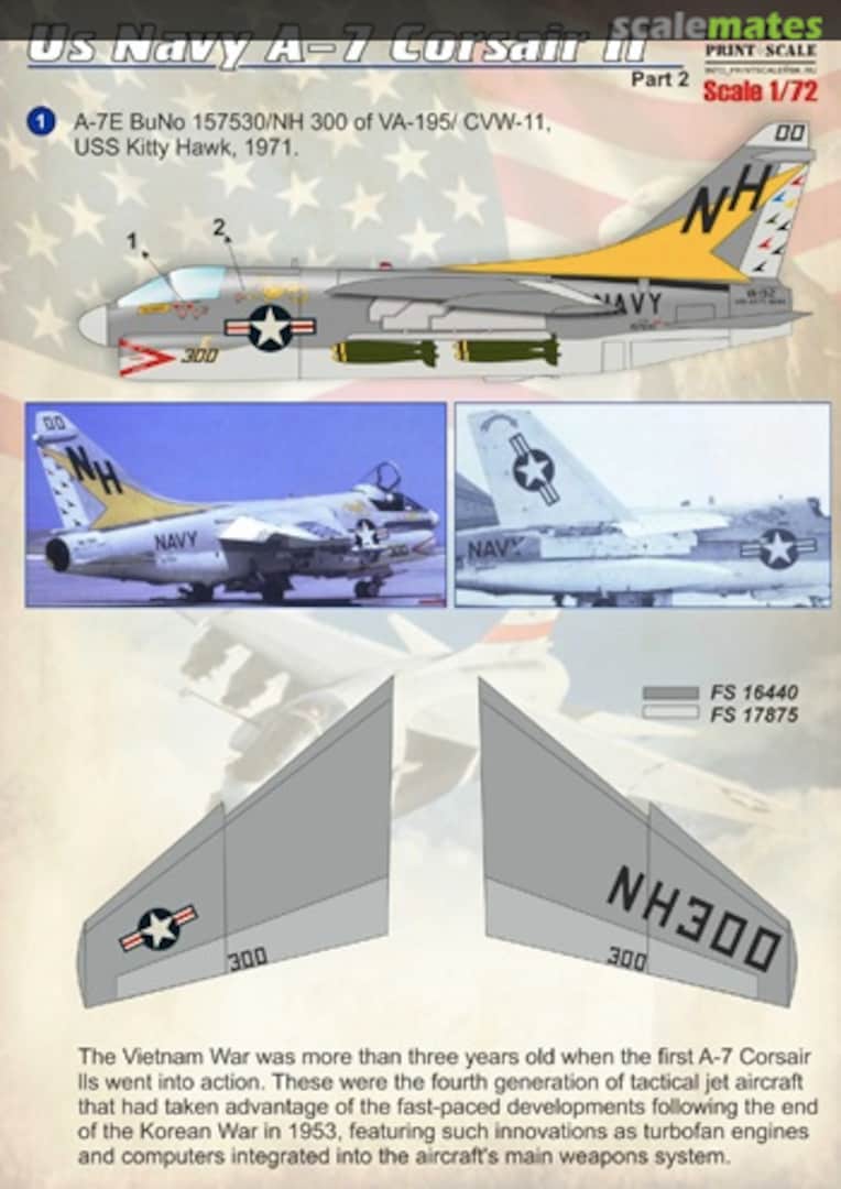 Boxart US Navy A-7 Corsair II 72-161 Print Scale Boxart US Navy A-7 Corsair II 72-161 Print Scale