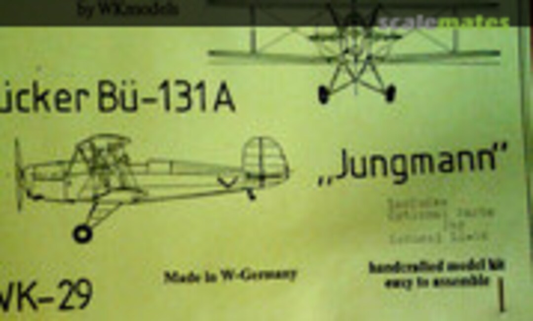 1:72 Bücker Bü-131A (aeromodell WK-29)