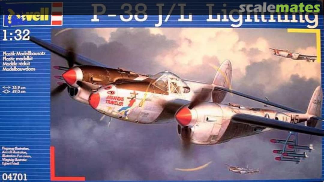 Boxart P-38J/L Lightning 04701 Revell Boxart P-38J/L Lightning 04701 Revell