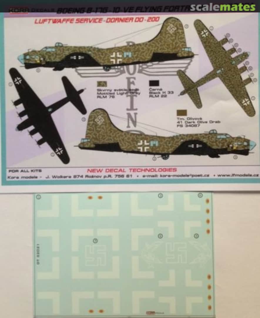 Boxart Boeing B-17G-10-VE Flying Fortress NDT32021 Kora Models Boxart Boeing B-17G-10-VE Flying Fortress NDT32021 Kora Models