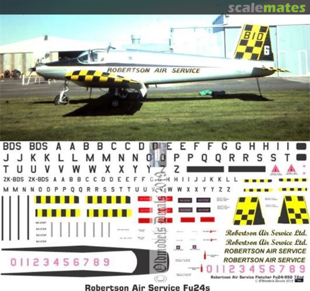 Boxart Fletcher Fu24 - Robertson Air Service OMD0579 Oldmodels Decals Boxart Fletcher Fu24 - Robertson Air Service OMD0579 Oldmodels Decals