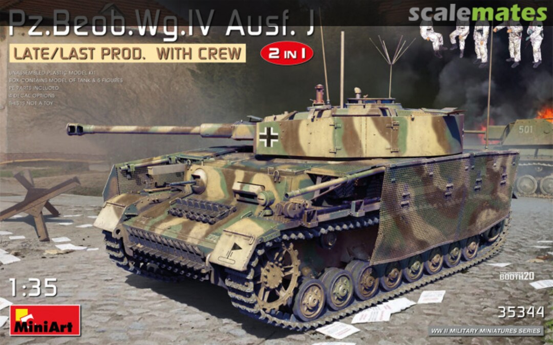 Boxart Pz/Beob.Wg.IV Ausf. J Late/Last Prod. 35344 MiniArt Boxart Pz/Beob.Wg.IV Ausf. J Late/Last Prod. 35344 MiniArt