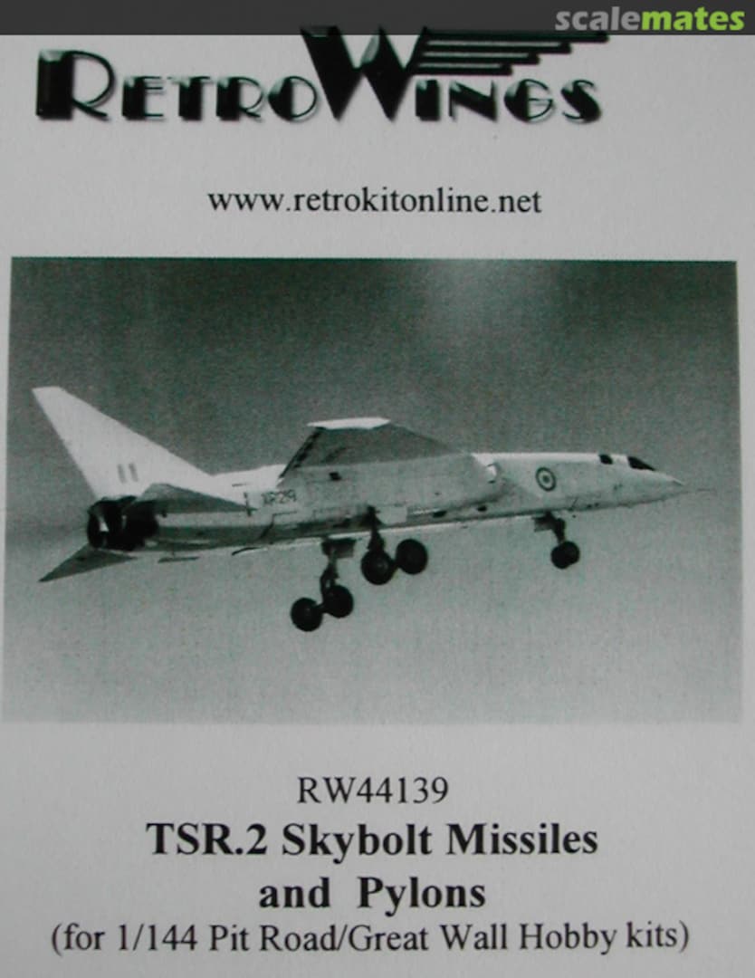 Boxart TSR.2 Skybolt Missiles and Pylons RW44139 RetroWings Boxart TSR.2 Skybolt Missiles and Pylons RW44139 RetroWings