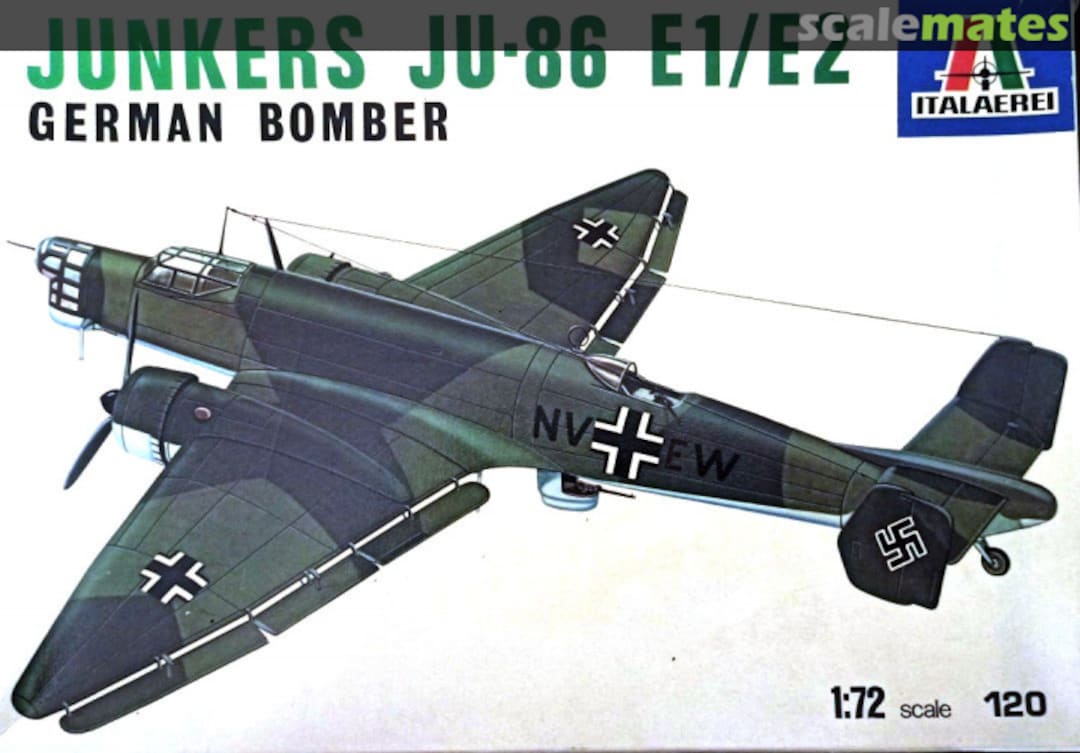 Boxart Junkers Ju 86 E1/E2 120 Italaerei Boxart Junkers Ju 86 E1/E2 120 Italaerei