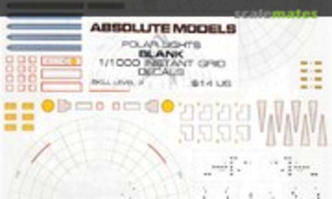 1:1000 1/1000 Instant Grid Decals (Absolute Models BLANK) BLANK