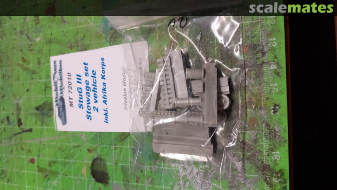 Boxart StuG III Stowage Set 2 Vehicle inkl. Afrika Korps MT 72010 Modell Trans Modellbau Boxart StuG III Stowage Set 2 Vehicle inkl. Afrika Korps MT 72010 Modell Trans Modellbau