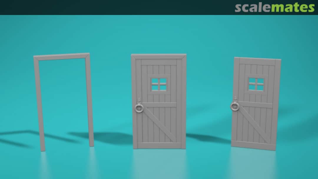 Boxart Old/rustic doors - type 2 - leaf only 72150607-01 EMP3d