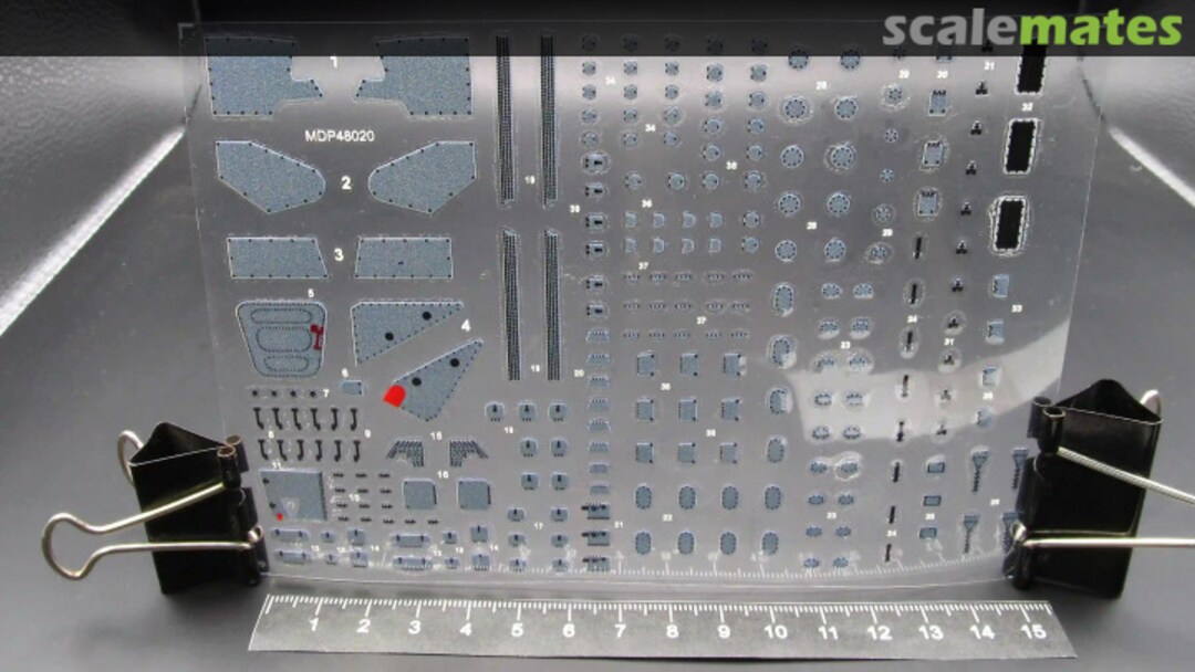 Boxart Mi-24VP Hatches and Exterior Panels 3D Printed Decals Set MDP48020 Metallic Details