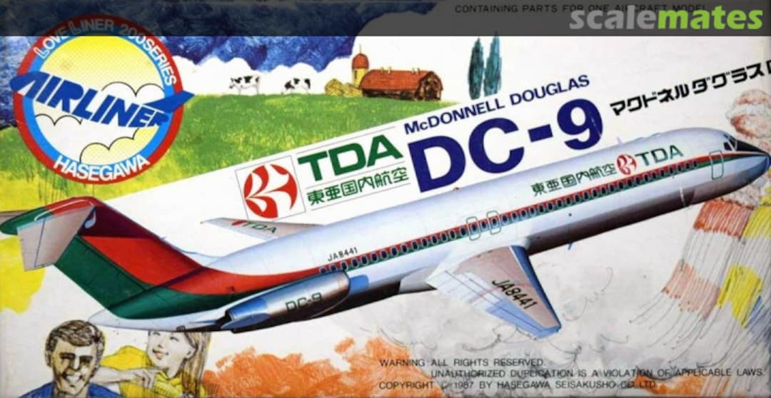 Boxart McDonnell Douglas DC-9 La001 Hasegawa