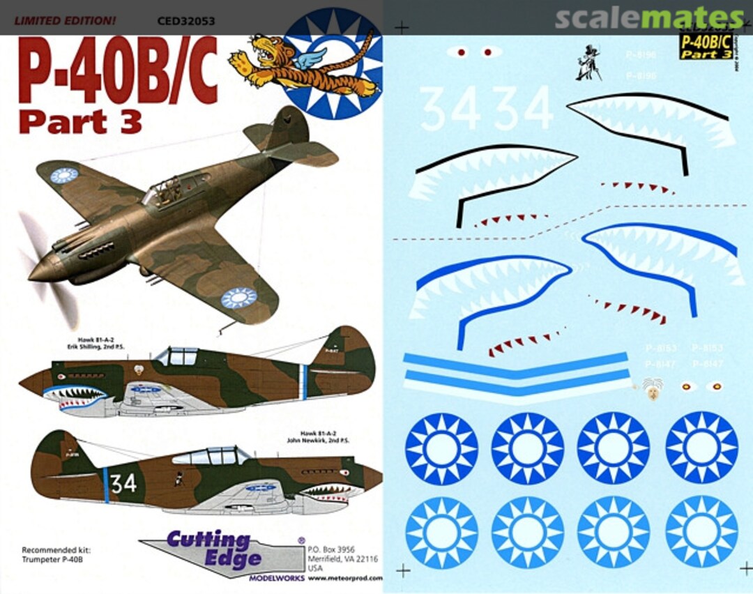 Boxart P-40B/C CED32053 Cutting Edge Modelworks Boxart P-40B/C CED32053 Cutting Edge Modelworks