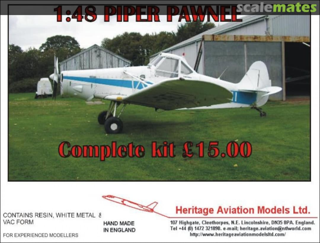 Boxart Piper Pawnee Heritage Aviation Models Boxart Piper Pawnee Heritage Aviation Models