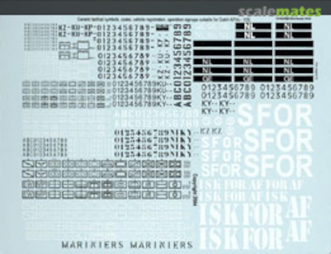 Boxart Generic Dutch AFV markings T35005SUP Echelon Fine Details Boxart Generic Dutch AFV markings T35005SUP Echelon Fine Details