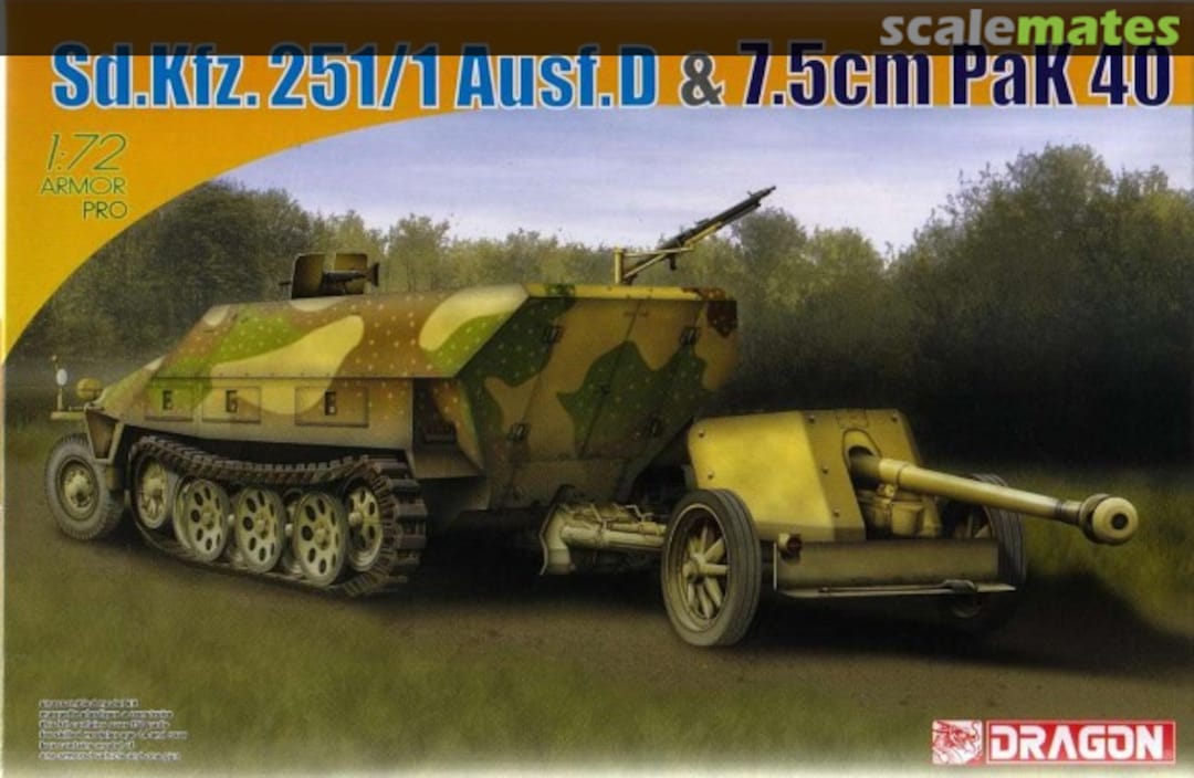 Boxart Sd.Kfz. 251/1 Ausf. D & 7,5cm Pak 40 7369 Dragon Boxart Sd.Kfz. 251/1 Ausf. D & 7,5cm Pak 40 7369 Dragon