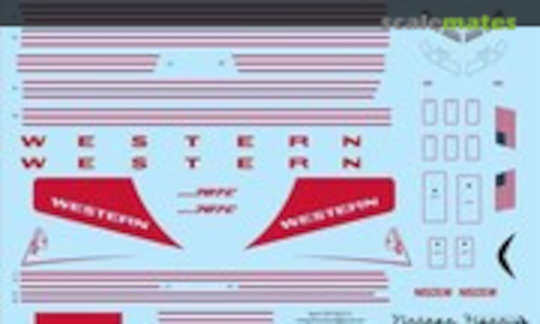 1:144 707 Western (Delivery) (Vintage Flyer Decals VFD144-013) VFD144-013