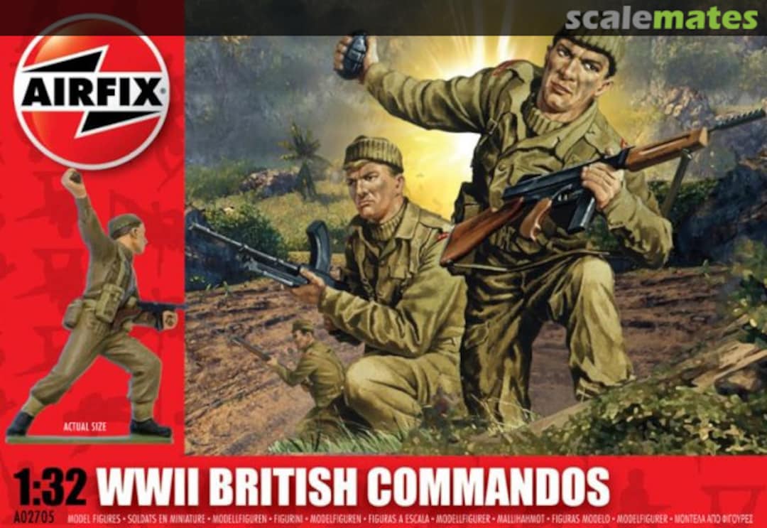 Boxart WWII British Commandos A02705 Airfix Boxart WWII British Commandos A02705 Airfix